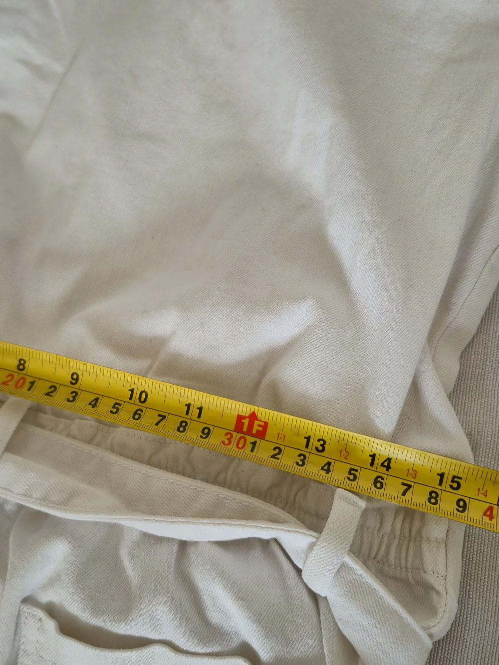 Acquaverde Paris Off-White Utility Jumpsuit with Tie Waist - Size 38 - Picture 14 of 16